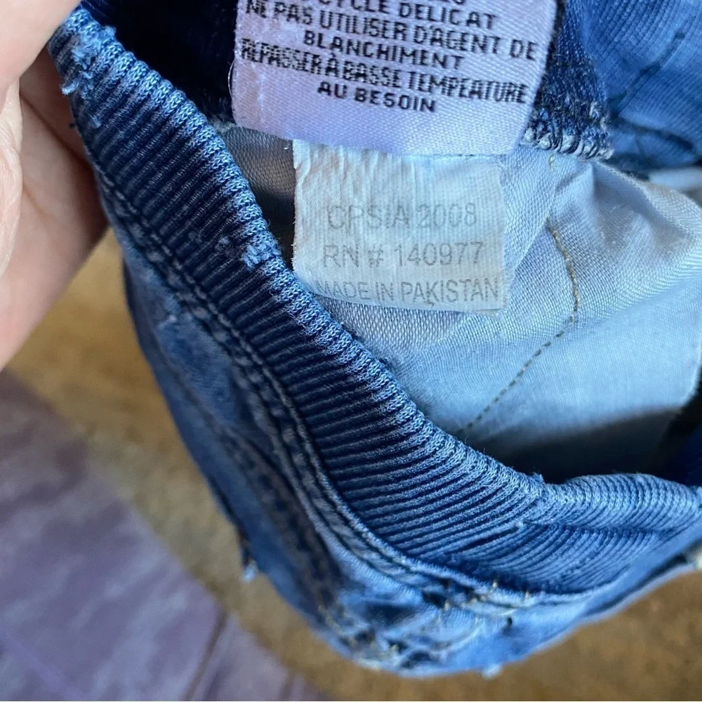 Hudson Baby Unisex Medium Wash Skinny Jeans Blue Cuffed Drawstring Waist: 12m - Picture 6 of 8